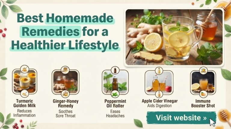 Best Homemade Remedies for a Healthier Lifestyle