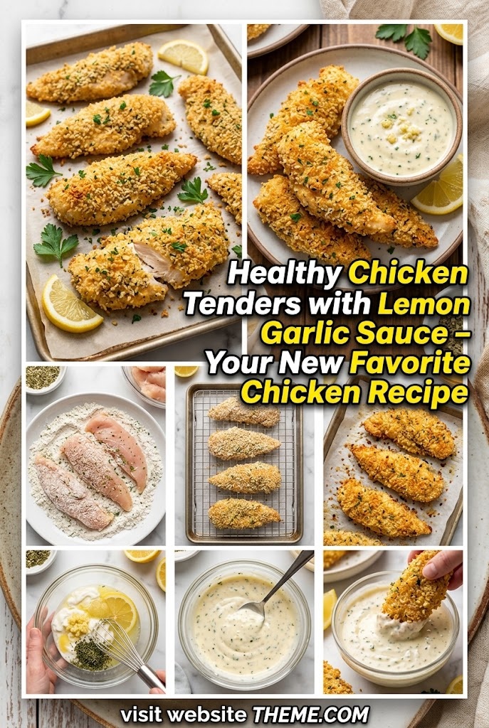 Healthy Chicken Tenders with Lemon Garlic Sauce – Your New Favorite Chicken Recipe