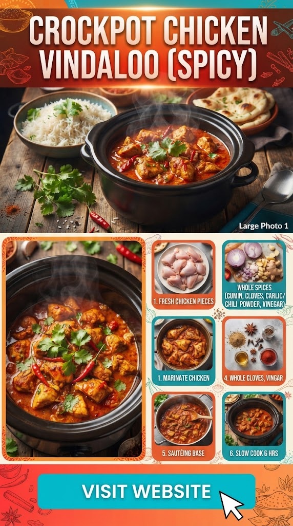 Crockpot Chicken Vindaloo (Spicy)