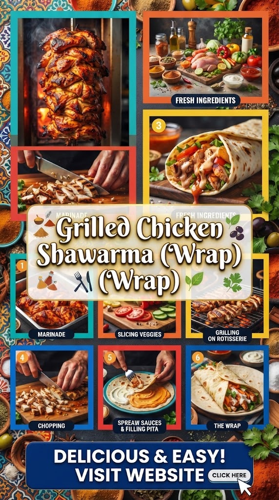 Grilled Chicken Shawarma (Wrap)