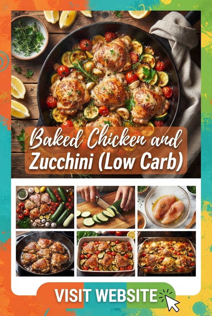 Baked Chicken and Zucchini (Low Carb)