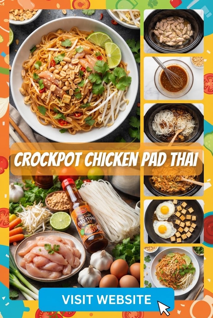 Crockpot Chicken Pad Thai