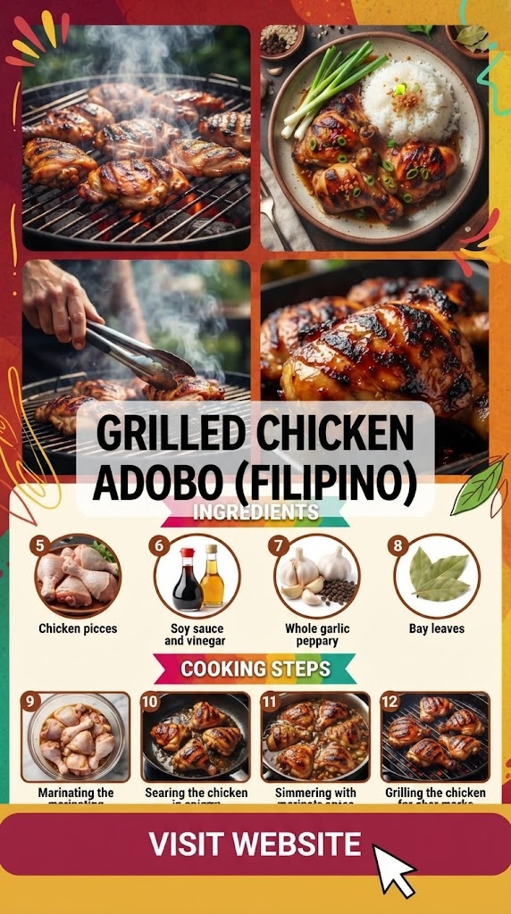 Grilled Chicken Adobo (Filipino)