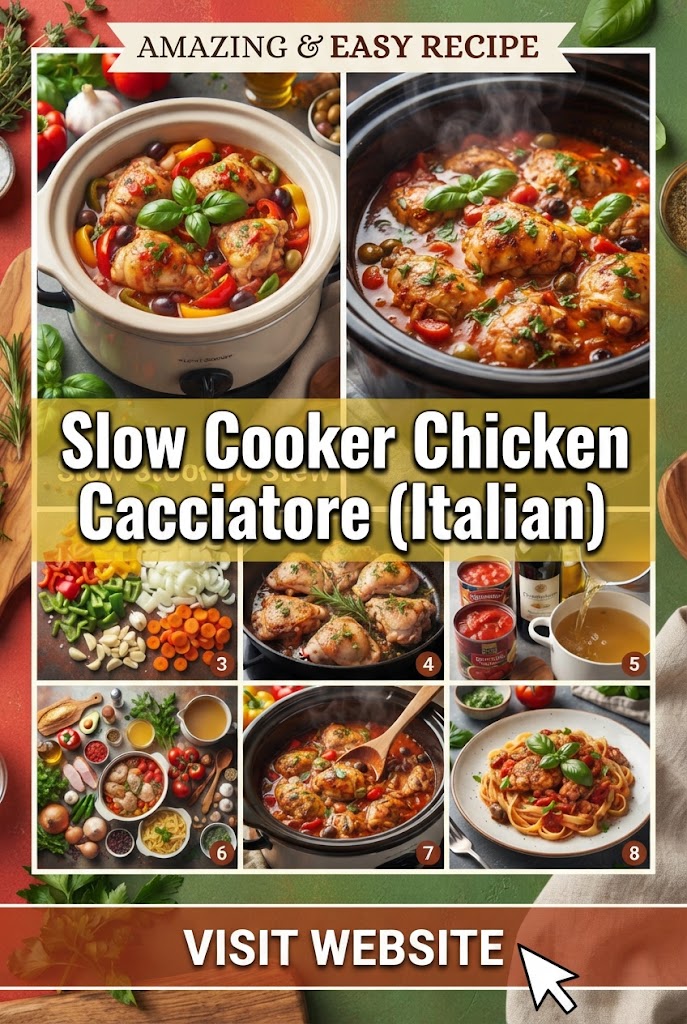 Slow Cooker Chicken Cacciatore (Italian)