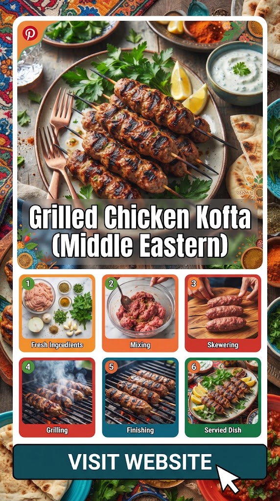 Grilled Chicken Kofta (Middle Eastern)