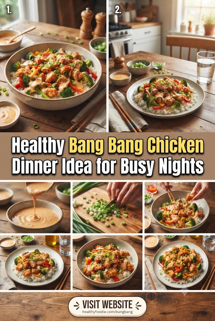 Healthy Bang Bang Chicken Dinner Idea for Busy Nights