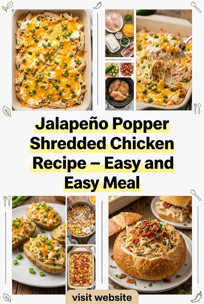 Jalapeño Popper Shredded Chicken Recipe – Easy and Easy Meal