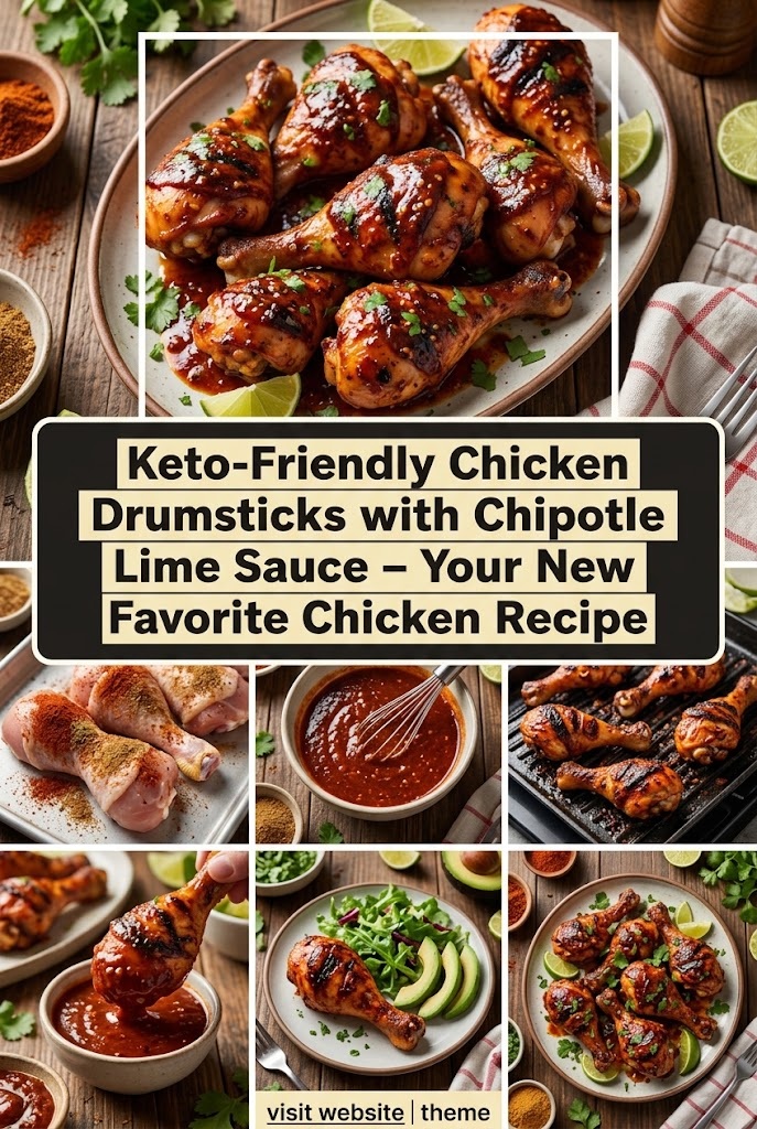 Keto-Friendly Chicken Drumsticks with Chipotle Lime Sauce – Your New Favorite Chicken Recipe
