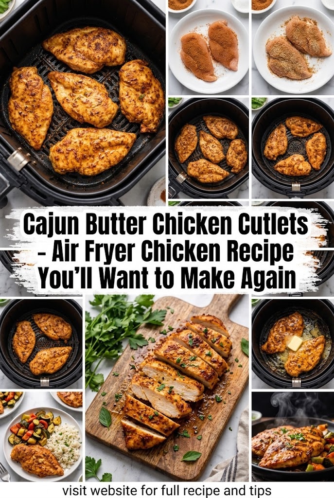 Cajun Butter Chicken Cutlets – Air Fryer Chicken Recipe You’ll Want to Make Again