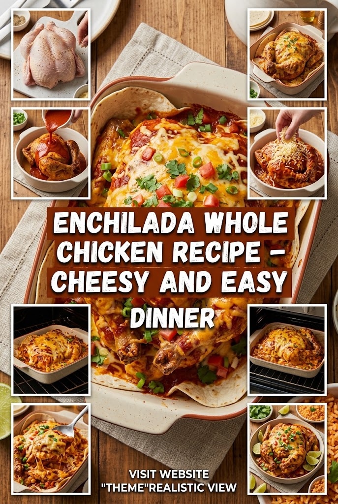 Enchilada Whole Chicken Recipe – Cheesy and Easy Dinner