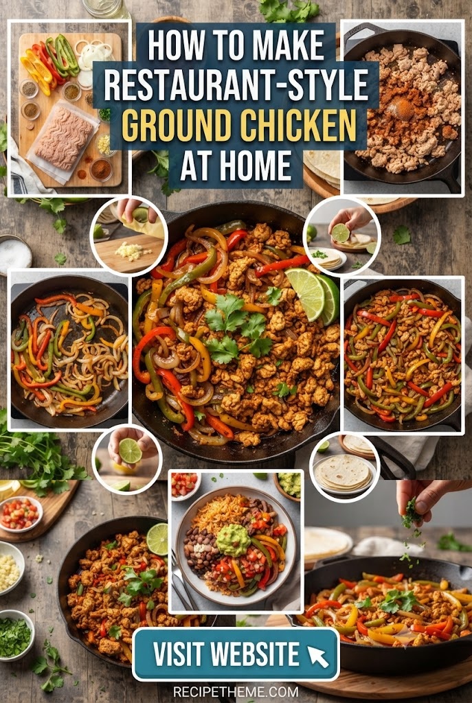 How to Make restaurant-style fajita ground chicken at Home