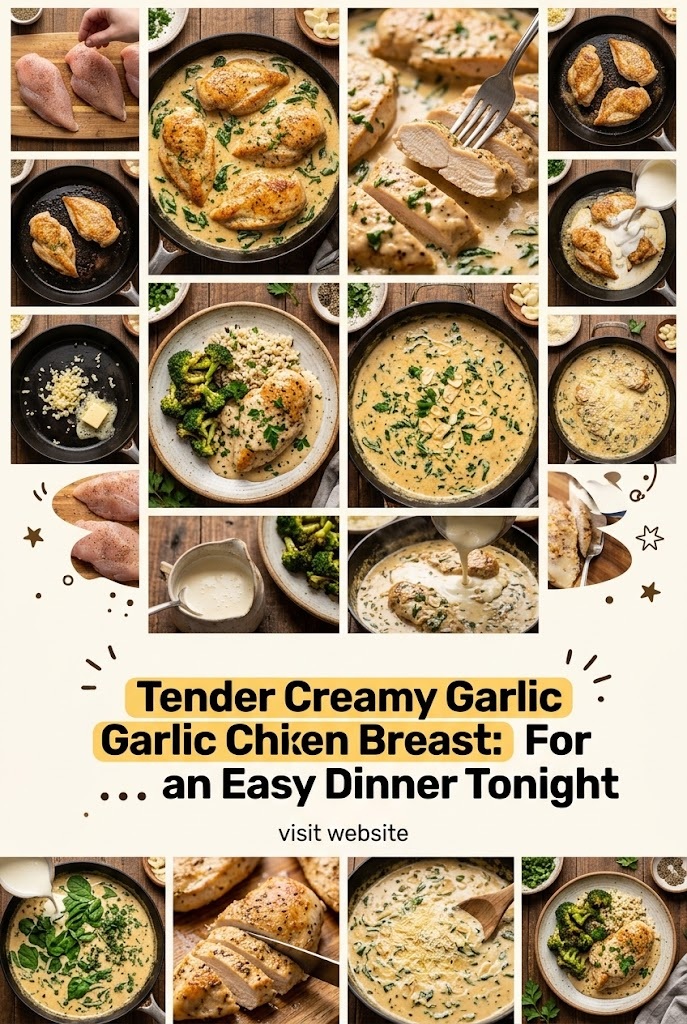Tender Creamy Garlic Chicken Breast: For an Easy Dinner Tonight