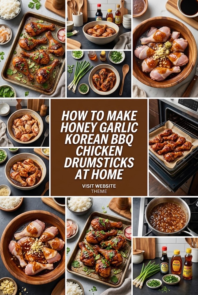 How to Make honey garlic korean bbq chicken drumsticks at Home